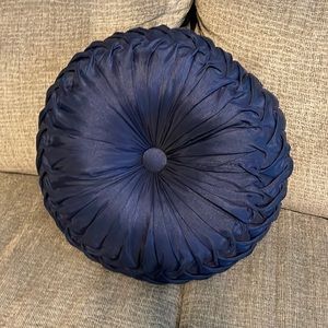 Navy blue decor pillow